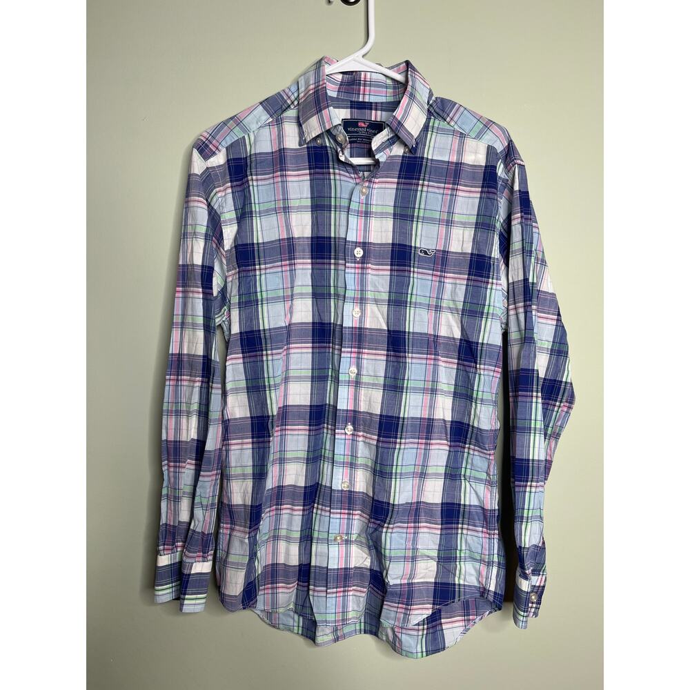 Vineyard Vines Classic Fit Whale Shirt Button Up Small